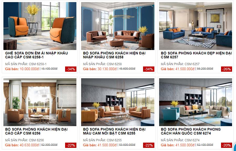 Địa chỉ mua sofa đẹp ở Hà Nội bạn nên biết